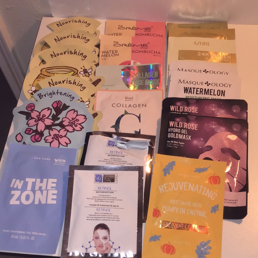 Assorted Women’s Skincare Sheet Mask Lot 20 pieces NEW